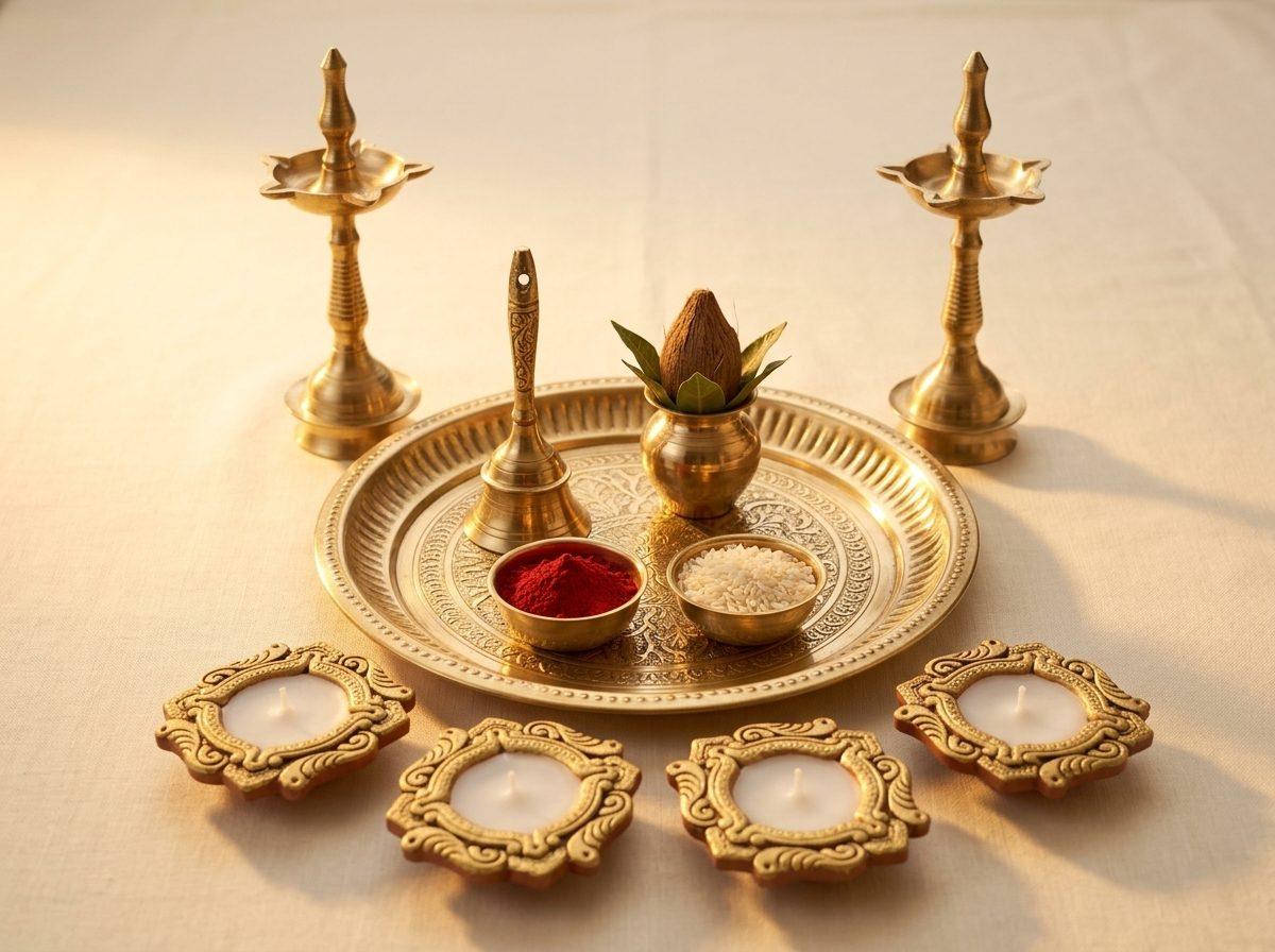 Dhanteras brass gift hamper