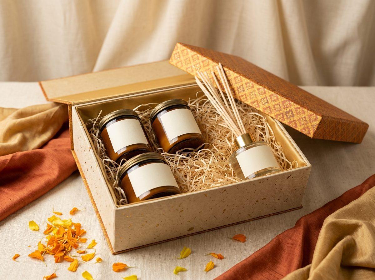 Aroma Luxe — 3 soy candles, 1 reed diffuser 100 ml