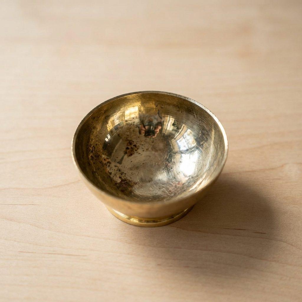 Star-Shaped Brass Diya On Stand
